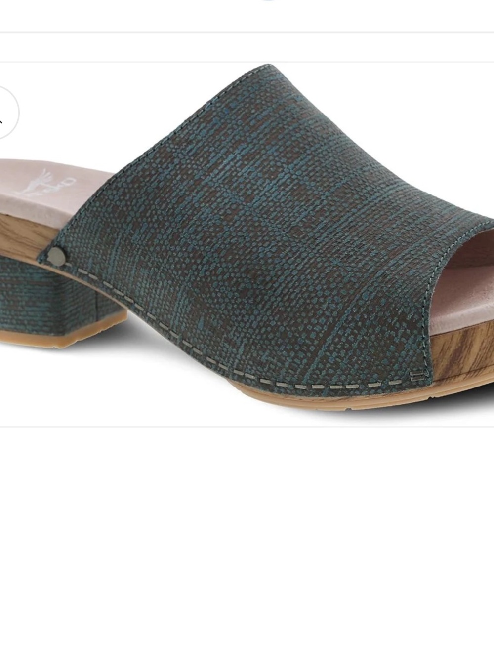 Dansko Women's Maci slides in teal 39/8